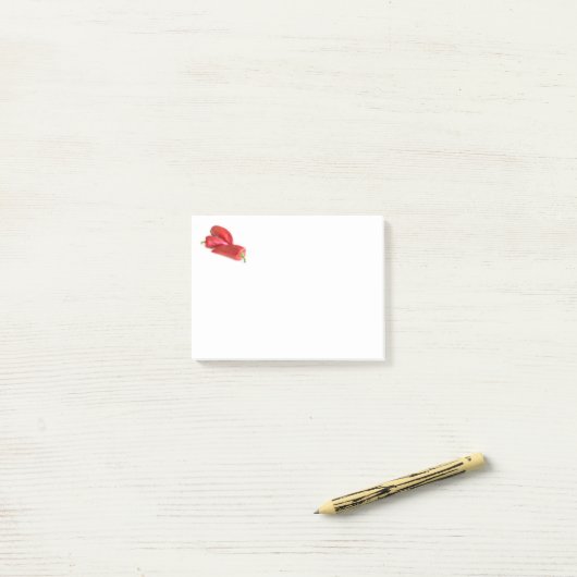 Rode peper post-it® notes (Op bureau)