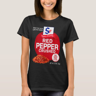 Rode peper verpletterd Halloween Sce kostuum groep T-shirt