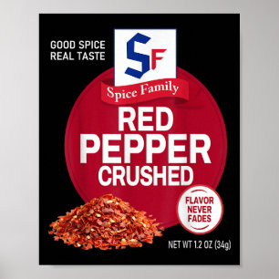Rode Peper Verpletterde Sce Groepsfamilie Matching Poster
