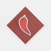 Rode pepper servet (Hoek)