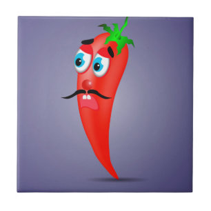 Rode pepper tegeltje