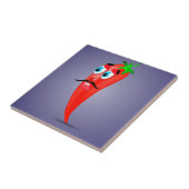 Rode pepper tegeltje (Zijkant)