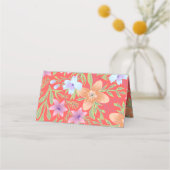 Rode Peranakan bloemen dubbel xi Chinese bruiloft (Achterkant)