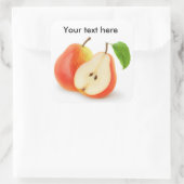 Rode peren, vers vierkante sticker (Tas)