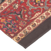 Rode Perzische Rug uit Mashhad Tafelkleed (Gekanteld)