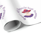 Rode Petten vrienden Cadeaupapier (Rol Hoek)