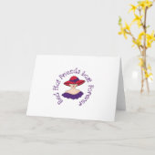 Rode Petten vrienden Kaart (Gele Bloem)