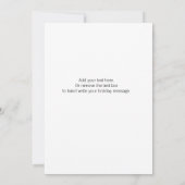 Rode pick-up truck en boom platte kerst Kaart (Achterkant)