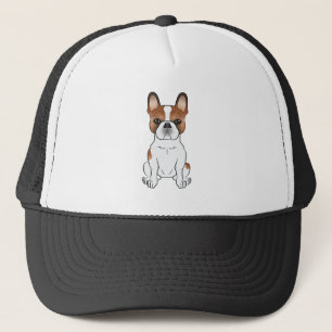 Rode Pied Franse Bulldog Franse Cute Cartoon Hond Trucker Pet