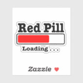 Rode pil laden sticker (Vel)