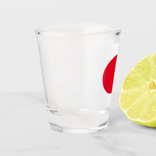 Rode pil shot glas (Links)