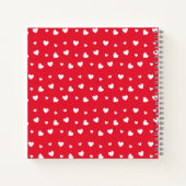 Rode pioenen notitieboek (Achterkant)