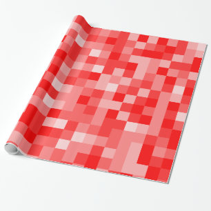 Rode pixels cadeaupapier