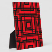 Rode Plaid Fotoplaat (Zijkant)