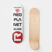 Rode planetglazen skateboard (Voorkant)