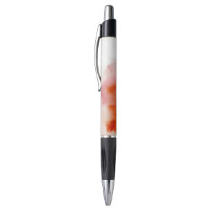 Rode plek, waterverf abstracte hand geschilderd pen
