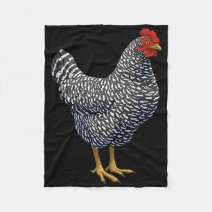 Rode Plymouth Rock Hen Kippenliefhebber  Fleece Deken