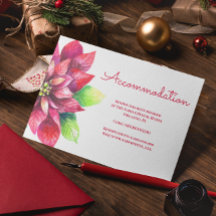 Rode Poinsettia Kerst Accommodatie