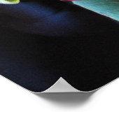 Rode Poinsettia Poster (Hoek)