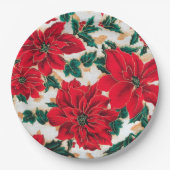 Rode Poinsettias Papier Bord (Voorkant)