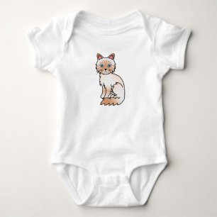 Rode Point Tabby Birman / Ragdoll Kat Romper