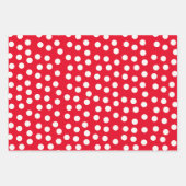 Rode pokadots inpakpapier vel (Voorkant 2)