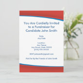 Rode politieke uitnodiging (Staand voorkant)
