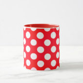Rode Polka Dot Cup Pas Koffie Mok aan (Midden)