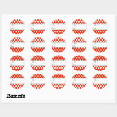 Rode Polka Dot Gift Label Sticker (Vel)
