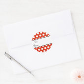 Rode Polka Dot Gift Label Sticker (Envelop)