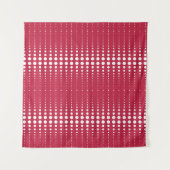 Rode polka dot, polka dot, retro polka dot wandkleed (Voorkant)