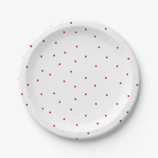 Rode Polkadot Wegwerp Partij Papier Bord