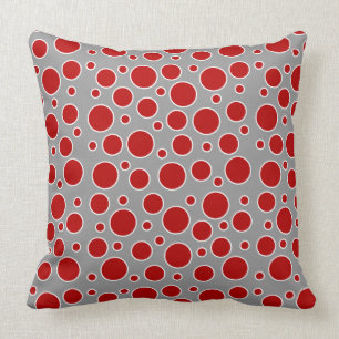 Rode Polkadots Kussen