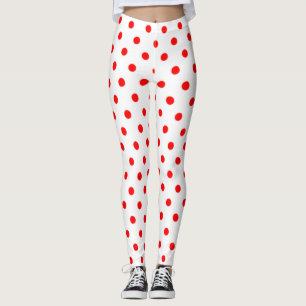 Rode Polkadots Leggings