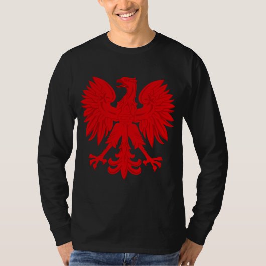Rode Poolse adelaar T-shirt (Voorkant)