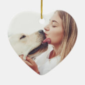 Rode Pootafdruk Huisdierherdenking Keramisch Ornament (Achterkant)