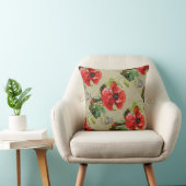  RODE POPPELSTROMEN KUSSEN (Stoel)