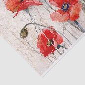 RODE POPPIËNTEN GEMENGDE MEDIA DECOUPAGINA TISSUEPAPIER (Detail)