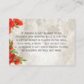  RODE POPPIES DIE GOED GIFT KAART INSERT (Achterkant)