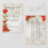  RODE POPPIES DIE GOED GIFT KAART INSERT (Voorkant / Achterkant)