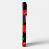 Rode poppies op zwarte achtergrondafbeelding Case-Mate iPhone case (Achterkant / Rechts)