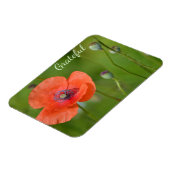 Rode Poppy Gratitude Magneet (Linkerzijde)