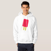 Rode Popsicle Mannen Hoodie (Voorkant volledig)