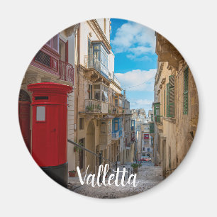 Rode  postbus op Malta Magneet