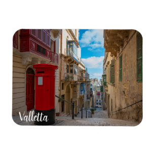 Rode postbus op Malta Magneet