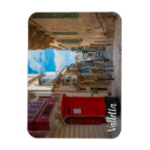 Rode postbus op Malta Magneet (Verticaal)