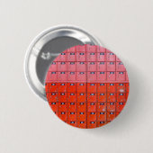 Rode postvakken ronde button 5,7 cm (Voorkant /achterkant)