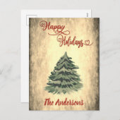  rode Prettige feestdagen (Voorkant / Achterkant)