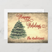  rode Prettige feestdagen (Voorkant / Achterkant)