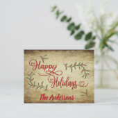 rode Prettige feestdagen heilige (Staand voorkant)